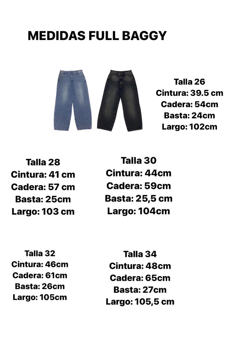 Baggy Jean Broken Sky Blue